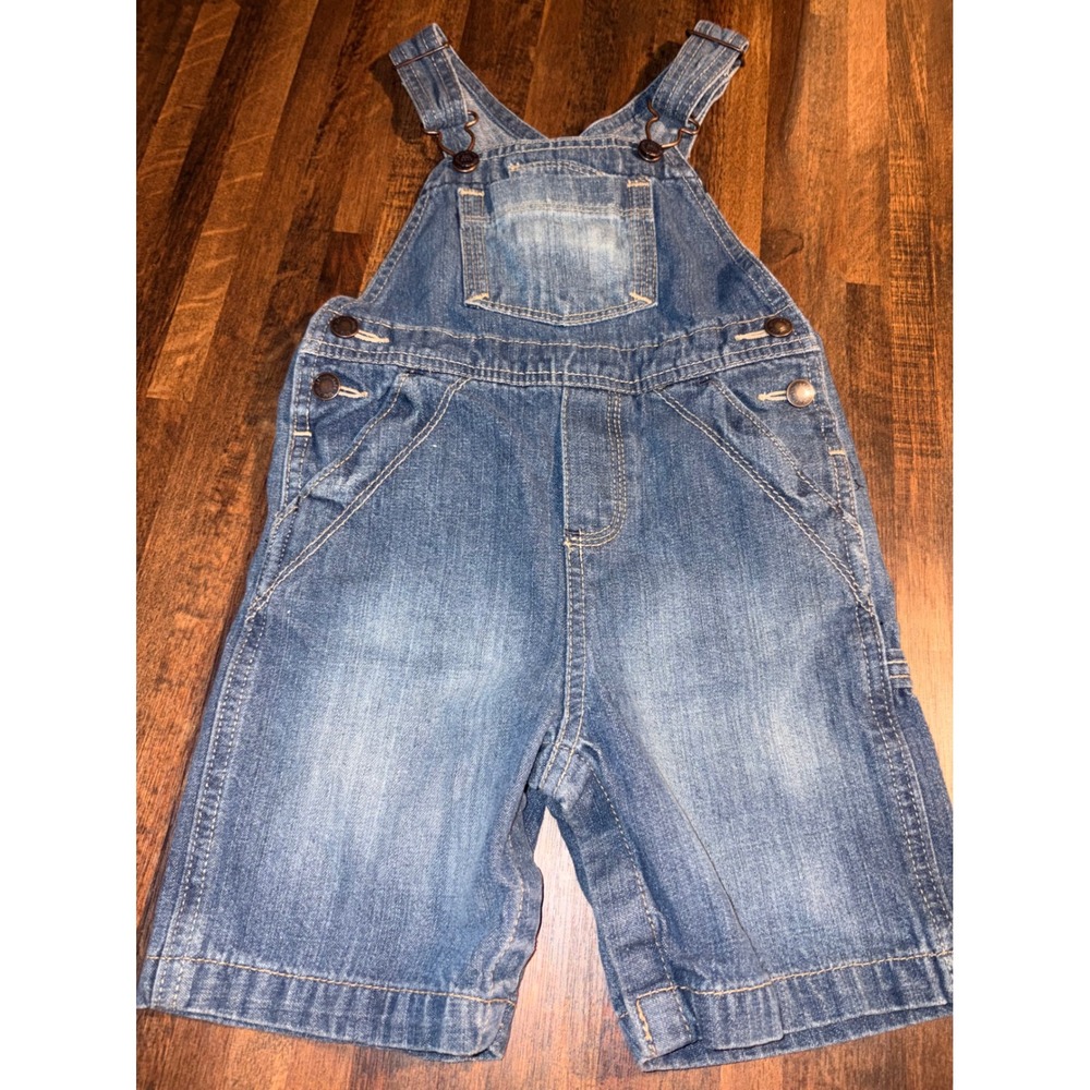 Genuine Kids from OshKosh Boys‎ Denim Shortalls Blue Medium Wash 24M